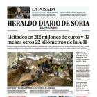 Portada de Heraldo Diario de Soria del 15 de marzo de 2024.