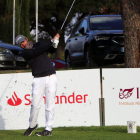 Daniel Berná durante un torneo del Circuito de Madrid de Profesionales.