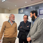 José Antonio de Miguel, Benito Serrano y Pablo Sabin, en la presentación del proyecto.