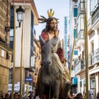 La Cofradía de la Entrada de Jesús en Jerusalén inicia el ciclo de procesiones de la Semana Santa 2024 en Soria.