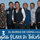 Cartel de concierto de Los Secretos en El Burgo.