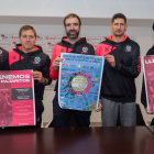 Mugarza, Hernández, Moreno, Salas y Ocón en la presentación de la campaña 'Llenemos Los Pajaritos'.