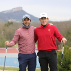 Los dos golfistas durante la prueba celebrada en Álava.