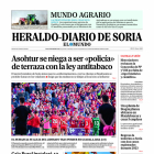 Portada de Heraldo-Diario de Soria de 8 de abril de 2024.