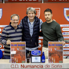 Eduardo Rubio, Carlos Martínez y Marcos de Pablo en la presentación del III Torneo Elige Soria
