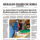 Portada de Heraldo Diario de Soria del 11 de abril de 2024