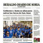Portada de Heraldo Diario de Soria del 14 de abril de 2024.