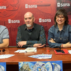 Ángel Lorenzo, César Millán y Gloria Gonzalo en la presentación de La Saturiada 2024.