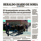 Portada de Heraldo-Diario de Soria de 20 de abril de 2024.