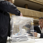 Urnas de las Elecciones Europeas en la convocatoria de 2014.