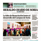 Portada de Heraldo-Diario de Soria de 23 de abril de 2024.