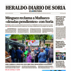 Portada de Heraldo-Diario de Soria de 24 de abril de 2024.