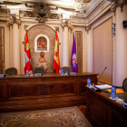 Salón de plenos de la Diputación Provincial de Soria.
