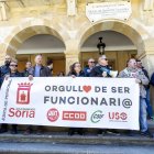 Protesta de los trabajadores municipales