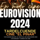 Cartel de Eurovisión 2024 en el cine 'El Pinar'.
