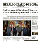 Portada de Heraldo Diario de Soria del 9 de mayo de 2024.
