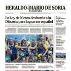 Portada de Heraldo Diario de Soria del 12 de mayo de 2024