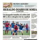 Portada de Heraldo Diario de Soria del 13 de mayo de 2024.