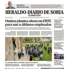 Portada de Heraldo-Diario de Soria de 16 de mayo de 2024.