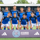 Once del Utebo C.F. que el pasado domingo saltó al terreno de juego ante el Numancia.