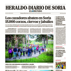 Portada de Heraldo-Diario de Soria de 19 de mayo de 2024.