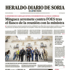 Portada de Heraldo Diario de Soria del jueves 23 de mayo.