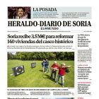 Portada de Heraldo Diario de Soria del 24 de mayo de 2024.