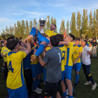 Celebración de la Valeránica como campeón de la Copa Diputación.