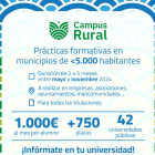 Cartel del Campus Rural del Ministerio de Reto Demográfico
