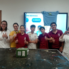 Equipo ganador del Ies Machado, de Soria.