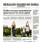 Portada de Heraldo Diario de Soria del 23 de junio de 2024.