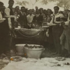 Los jurados y cuadrilla de La Cruz y San Pedro el Domingo de Calderas de 1924.