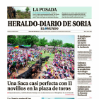 Portada de Heraldo-Diario de Soria del 28 de junio de 2024.