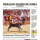 Portada de Heraldo-Diario de Soria de 29 de junio de 2024.