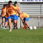 Participantes en el campus del fútbol del Almazán.