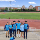 Atletas del Politécnico presentes en la competición de Palencia.