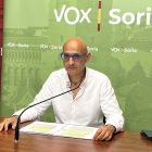 El portavoz de Vox en el Ayuntamiento de Soria, Fernando Castillo.