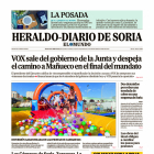 Portada de Heraldo Diario de Soria del 12 de julio de 2024.