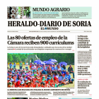 Portada de Heraldo Diario de Soria del 15 de julio de 2024.