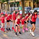 Los jóvenes patinadores partieron desde la plaza Mariano Granados hasta Los Pajaritos por el carril bici.