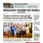 Portada de Heraldo Diario de Soria del 30 de julio de 2024.