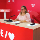 Esther Pérez, portavoz del PSOE en la Diputación de Soria.