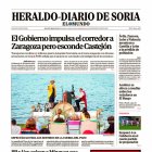 Portada de Heraldo Diario de Soria del 8 de agosto de 2024.