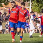 Los jugadores del Numancia celebran el 1-0 logrado por Jony.