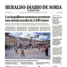 Portada de Heraldo-Diario de Soria de 19 de agosto de 2024.