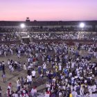 Uno de los actos festivos en la plaza de toros de El Burgo de Osma.