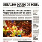 Portada de Heraldo-Diario de Soria de 24 de agosto de 2024.