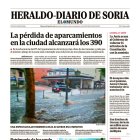 Portada de Heraldo-Diario de Soria del 30  de agosto de 2024.