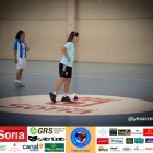 Claudia Barrios en un partido del torneo soriano