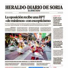 Portada de Heraldo-Diario de Soria del domingo 1 de septiembre de 2024.